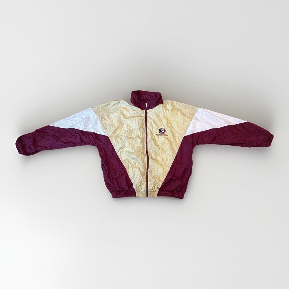 Vintage Florida State Seminoles Embroidered Windbreaker Size XL